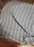 雅鹿·自由自在大学生宿舍三件套0.9/1.2米单人床上下铺床单被套1.5米 蓝白条 实拍图