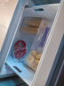 罗曼帝卧式冰箱家用抽屉柜式小型双门橱柜台下自由嵌入式冷藏冷冻一体矮冰柜风台卧两用冰箱BCD-210 【直冷铜管】210L三抽款 实拍图