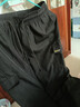 浪莎加绒工装裤女秋冬季高腰束脚裤加长宽松直筒裤黑色休闲运动冲锋裤 实拍图