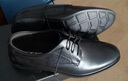 奥康（Aokang）男鞋牛皮皮鞋男士商务正装百搭德比鞋圆头系带结婚低帮大码鞋子 黑色内增高皮鞋 44 实拍图