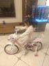 紫榕 儿童自行车女孩单车3-8岁公主款脚踏车男女宝宝小孩童车 公主粉【送货上门】可折叠自行车 18寸 适合110-130cm 实拍图
