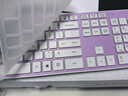 B.FRIENDit 超薄静音键盘 巧克力键盘 有线USB剪刀脚薄膜键盘 台式电脑笔记本外接家用多媒体游戏办公键盘 紫色【配立体键盘膜】 实拍图