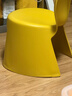 禧天龙 家用塑料福娃椅  亮丽黄 耐磨稳固儿童凳椅子  安全加厚靠背凳 实拍图