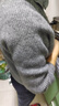 针织衫毛衣女翻领秋冬双拉链感加厚针织开衫外套女士纯色上衣 灰色 2XL 实拍图