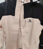 骆驼（CAMEL）三防冲锋衣户外登山服防水防风防污三合一保暖时尚运动外套 A9W114120-1X，木黛色/幻影黑女 L 实拍图