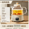 小熊（Bear）全玻璃壶体0.8L养生壶恒温壶 办公室小型迷你煮茶花茶壶 0胶水0金属  24h保温 YSH-M08B3  实拍图