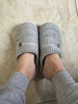 【福利价】小熊小兔棉拖秋冬季情侣保暖学生男拖鞋女居家棉拖鞋 小熊小兔棉拖-灰色 42-43 适合41-42 实拍图