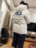 FILA 斐乐官方情侣羽绒服2025年冬时尚休闲连帽上衣男女同款保暖外套 实拍图