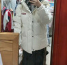鸭鸭孙颖莎同款时空道宇羽绒服男短款2025冬季新款男女款面包服外套HY 月光白色 S 165/84A(S) 实拍图