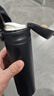 富光保温杯大容量轻量水杯男女学生316不锈钢车载弹盖杯年货礼品定制 绅士黑【316不锈钢+滤网】500ml 实拍图