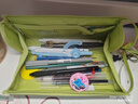 国誉（KOKUYO）Campus大容量横开手提笔袋考试专用男孩女孩铅笔盒初中高中多功能文具盒 绿色1个 WSG-PC322LG 实拍图