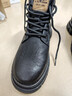 公牛世家【张若昀同款】马丁靴男2025秋冬新款高帮靴子休闲百搭工装鞋子 实拍图