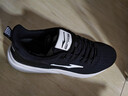 鸿星尔克跑步鞋秋季透气男鞋轻便网面通勤休闲跑鞋户外慢跑运动鞋子经典款 正黑/正白-2123【网面透气】 44 实拍图