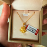 京越隆黄金哈喽 Kitty吊坠999足金仙女天使KT丘比特凯迪猫挂坠女项链 黄金大仙女棒KT约2.3-2.4g+S925项链 实拍图