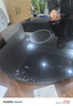 美的（Midea）暖菜板带火锅加热菜板 饭菜保温板2000w电陶炉 家用多功能餐桌转盘自动旋转热牛奶 圆形HBT100YH  实拍图
