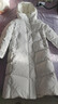 李宁火锅羽绒丨防风防泼水羽绒服女子冬季显瘦简约连帽长外套AYMU502 实拍图