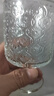宝石纹玻璃杯INS风高颜值洋酒杯透明家用加厚鸡尾酒调酒啤酒杯子 浮雕高脚杯200ml*1 实拍图