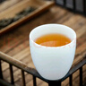 钰铨龙门 羊脂玉瓷素烧主人杯 德化白瓷茶杯功夫茶具陶瓷大号单个喝茶杯 迎福杯-款式二（约100ml) 实拍图