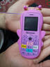 皓轩【 4G全网通儿童手机】电信迷你超小袖珍个性中小学生专用可爱男女生备用按键直板戒网瘾无游戏 粉移动版 实拍图