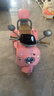 HIMEILI儿童电动摩托车可坐双人遥控三轮车1-6岁男女孩宝宝可驾驶玩具车 粉色双驱+12V升级电+软座+遥控 实拍图