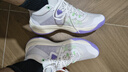 李宁轻速1.0|实战篮球鞋男低帮网面透气减震轻便水泥克星防侧翻运动鞋 标准白/荧光粉绿-1 41.5 实拍图