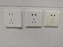 NVC雷士电工 开关插座 电工电料 86型空白装饰插座面板 N25奶油白 实拍图