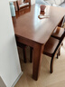优卡吉餐桌简约实木餐桌椅组合小户型西餐台饭桌HQ-610 1.2米1+4胡桃色 实拍图
