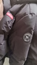 鸭鸭（YAYA）孙颖莎同款羽绒服女士短款2025冬季新款情侣保暖防寒加厚外套男HY 星空黑色 XL 180 实拍图