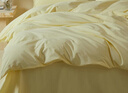MIDO HOUSE铭都60支纯棉四件套全棉床上用品A类水洗棉高端轻奢高级感床单被套200x230cm淡黄 实拍图