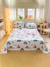 无印良品100%新疆纯棉儿童床单单件 卡通印花全棉被单家用双人230*245cm 实拍图