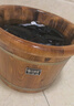 川柏香实木泡脚桶木桶洗脚盆木桶家用足浴桶泡脚木质香柏木碳化木制脚盆 26cm 【碳化无盖】+艾30 实拍图