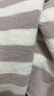 ubras【刘雯同款】慕斯绒条纹保暖加绒家居服套装女加厚加绒睡衣冬季女 小翻领-拿铁灰色 M 实拍图