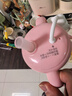 贝亲儿童牛奶杯1-3岁宝宝喝水喝奶PPSU直饮奶瓶双吸管水杯 粉色330mL 实拍图