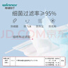 稳健一次性医用外科口罩200只 棉里层亲肤透气防尘防晒-蓝色+白色 实拍图