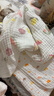 全棉时代婴儿浴巾儿童6层水洗纱布绗缝大毛巾小兔星星95*95cm1件装 实拍图