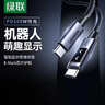 绿联【机器人萌趣屏显】双头Type-C数据线PD100W快充ctoc适用苹果17/16/15华为荣耀平板iPad笔记本1米 实拍图