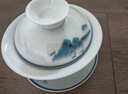 MULTIPOTENT茶具三才盖碗手绘青花山水薄胎瓷泡茶碗新年礼物 实拍图