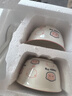 釉下彩可爱卡通碗碟套装家用高颜值陶瓷碗筷盘餐具 2碗2勺 4件套 实拍图