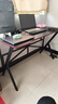 奥伦福特  电脑桌台式家用电竞游戏桌办公书桌简约书房写字桌子 碳纤维纹路单桌-120*60 升级款电竞桌 实拍图