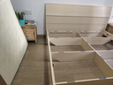 全友家居 床原木风现代简约主卧室双人大床1.8x2米家用高脚板式床家具 实拍图