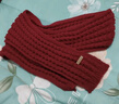 百搭韩版针织毛线红色围巾女2024圣诞冬季高级感新年礼物情侣围脖 针织围巾-酒红色-1个装-保暖 1 实拍图