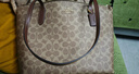 蔻驰（COACH）【品牌直供】女士大号单肩手提托特包棕黄拼棕色CBT20圣诞礼物 实拍图