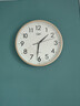 康巴丝（Compas）挂钟客厅 12英寸简约静音客厅石英钟表挂墙时钟 C2866 金色30.5cm 实拍图