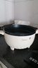 美的（Midea）电炒锅 电煮锅 电蒸锅 电火锅 家用多功能 一体电锅蒸煮炒菜 3.5L不沾一体电热锅 HGE2515 配蒸笼 实拍图