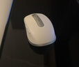 罗技（Logitech）大师系列 MX Master 3S 无线蓝牙鼠标 人体工学 办公 静音鼠标 高端 珍珠白 带无线接收器 实拍图