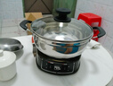 半球（PESKOE）多功能电热锅家用多用途锅 不锈钢电炒锅电蒸锅电煮锅 电锅一体多功能锅电炖锅电火锅炒菜锅 3L 34cm双笼款（适用4-8人） 实拍图