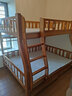 临稚胡桃木 儿童上下床实木高低床双层床上下铺床两层木床子母床 爬梯款 上铺宽1.3米下铺宽1.5米 实拍图