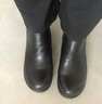 红蜻蜓妈妈棉鞋25冬季女鞋羊毛加绒皮鞋中年保暖短靴WTC437091Z黑色40 实拍图