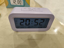 康巴丝（Compas）闹钟夜光聪明灯智能语音报时起床神器自动感光三组闹铃小闹钟儿童学生钟 2139 紫色充电款 实拍图