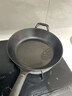 九铸26cm深煎锅铸铁锅加厚平底锅生铁无涂层不粘锅燃气灶电磁炉煎炒锅 实拍图
